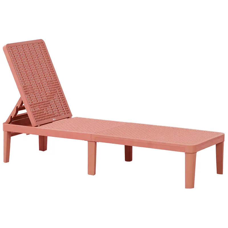 Solseng udendørs Ossimo - Rød - Havemøbler - Havestole - Solstole