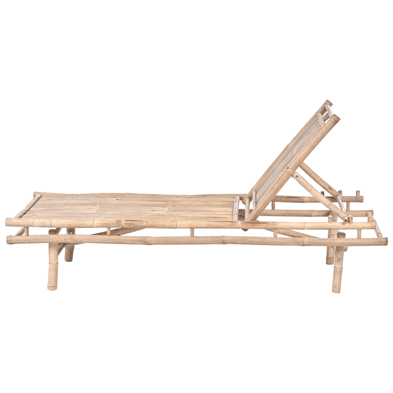 Solseng udendørs Sulmona bambustræ - Brun - Havemøbler - Havestole - Solseng & solvogn