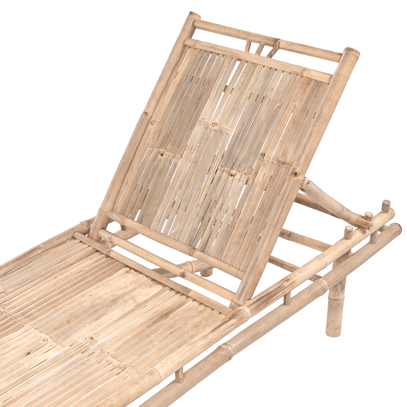 Solseng udendørs Sulmona bambustræ - Brun - Havemøbler - Havestole - Solseng & solvogn