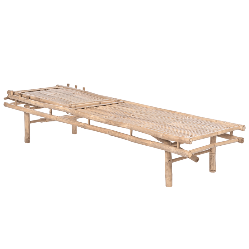 Solseng udendørs Sulmona bambustræ - Brun - Havemøbler - Havestole - Solseng & solvogn