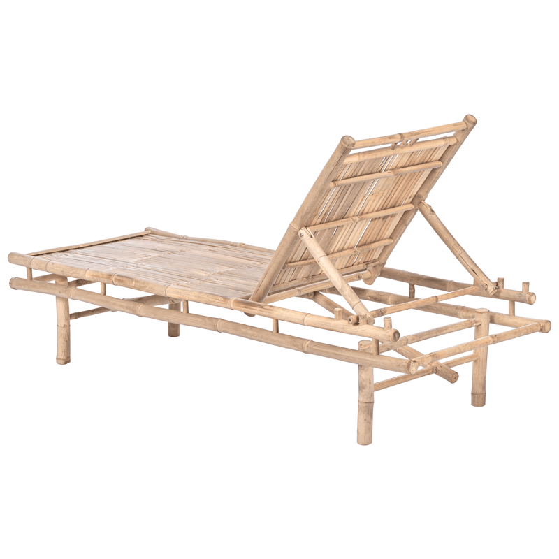 Solseng udendørs Sulmona bambustræ - Brun - Havemøbler - Havestole - Solseng & solvogn