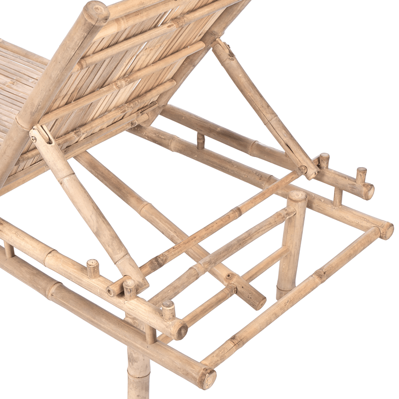 Solseng udendørs Sulmona bambustræ - Brun - Havemøbler - Havestole - Solseng & solvogn