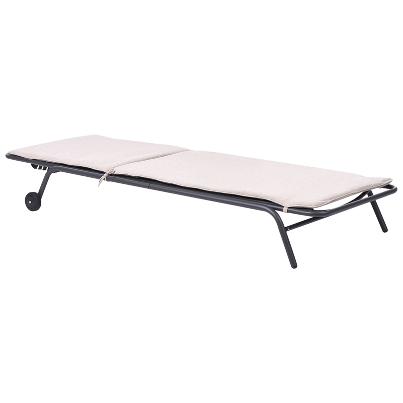 Solseng udendørs Volterra Stål - Beige/Grå - Havemøbler - Havestole - Solseng & solvogn