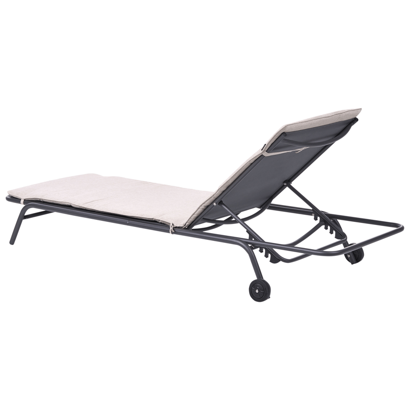 Solseng udendørs Volterra Stål - Beige/Grå - Havemøbler - Havestole - Solseng & solvogn
