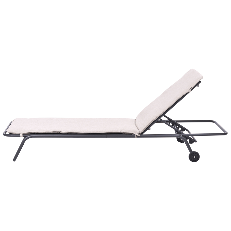 Solseng udendørs Volterra Stål - Beige/Grå - Havemøbler - Havestole - Solseng & solvogn