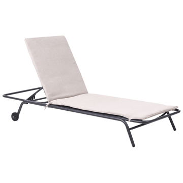 Solseng udendørs Volterra Stål - Beige/Grå - Havemøbler - Havestole - Solseng & solvogn