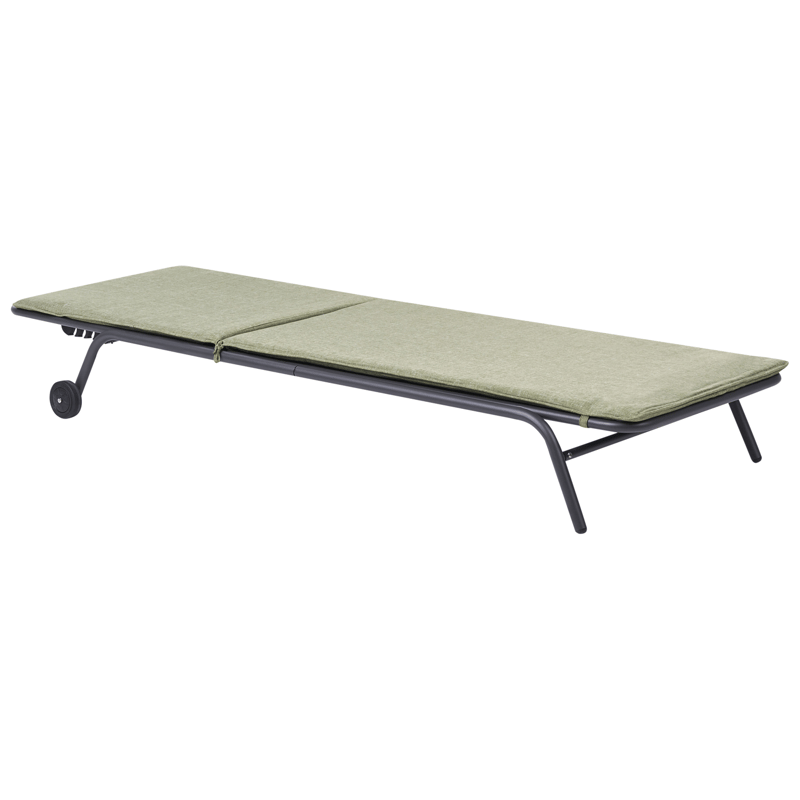 Solseng udendørs Volterra Stål - Grøn/Grå - Havemøbler - Havestole - Solseng & solvogn