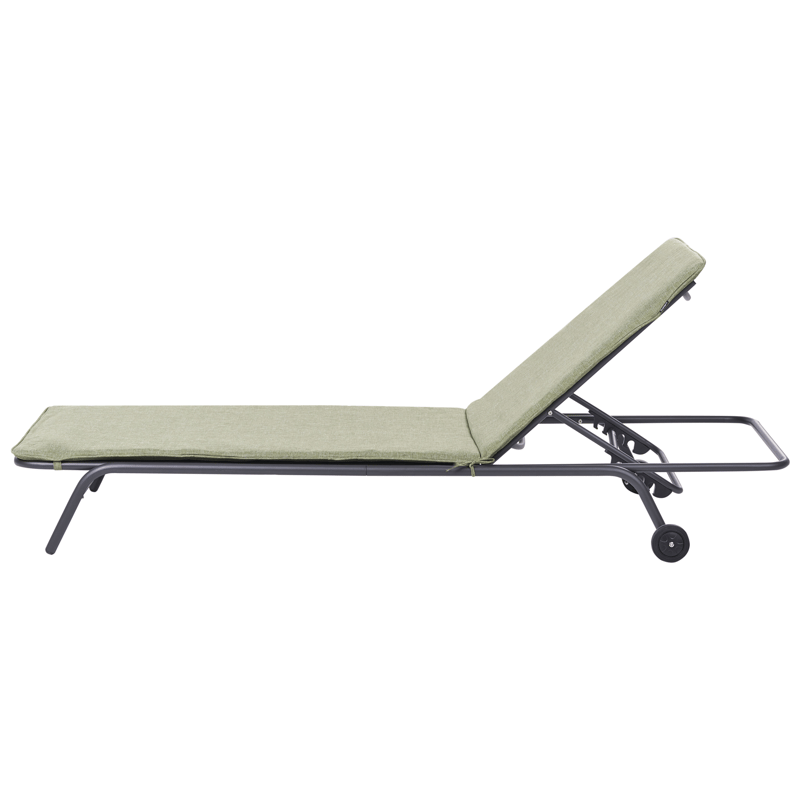 Solseng udendørs Volterra Stål - Grøn/Grå - Havemøbler - Havestole - Solseng & solvogn