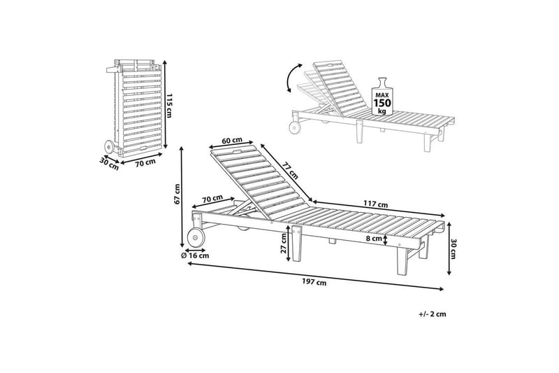 Solseng Pietralunga - Havemøbler - Havestole - Solseng & solvogn