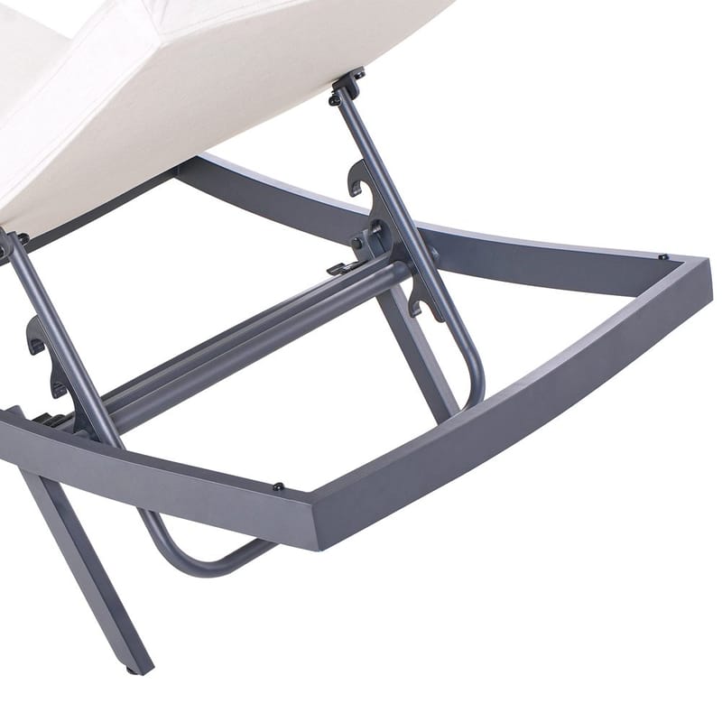 Solstol Amelia - Beige, sort - Havemøbler - Havestole - Solstole