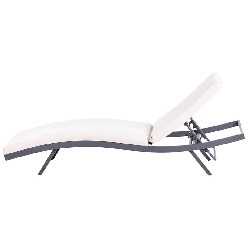 Solstol Amelia - Beige, sort - Havemøbler - Havestole - Solstole