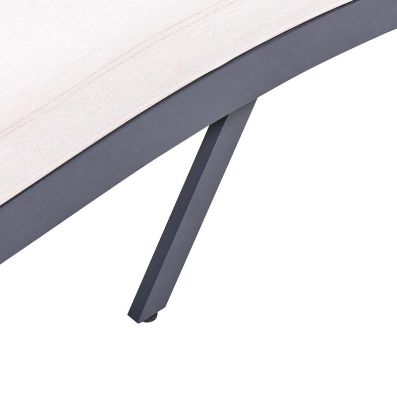 Solstol Amelia - Beige, sort - Havemøbler - Havestole - Solstole