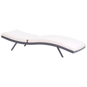 Solstol Amelia - Beige, sort - Havemøbler - Havestole - Solstole