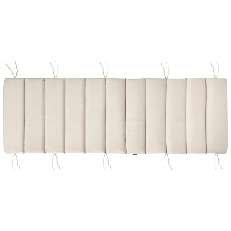 Solstol Brescia Premium - Lyst træ, lys beige - Havemøbler - Havestole - Solstole