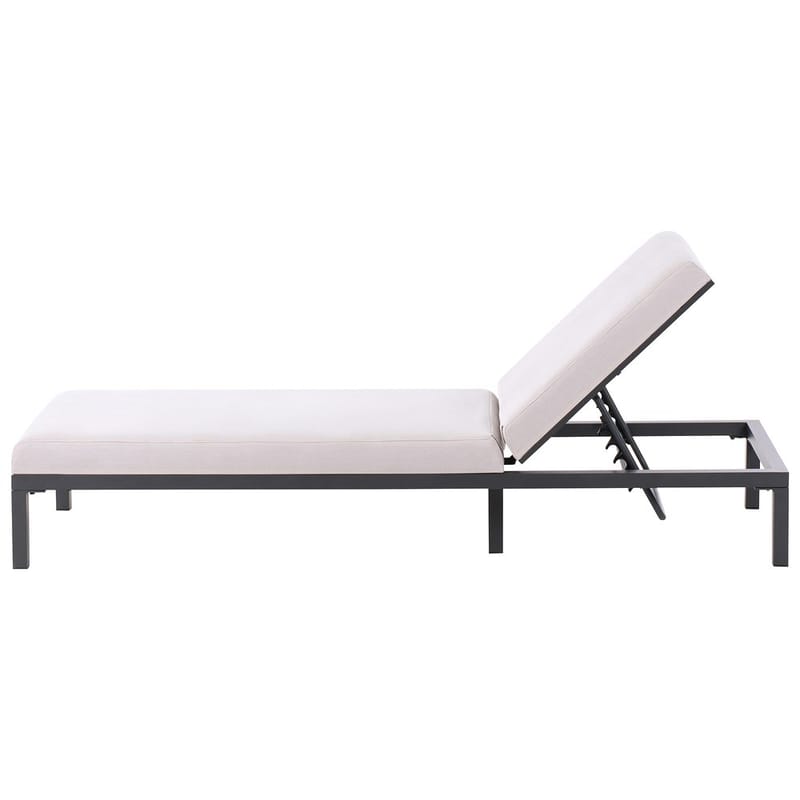 Solstol Lariano - Beige, sort - Havemøbler - Havestole - Solstole