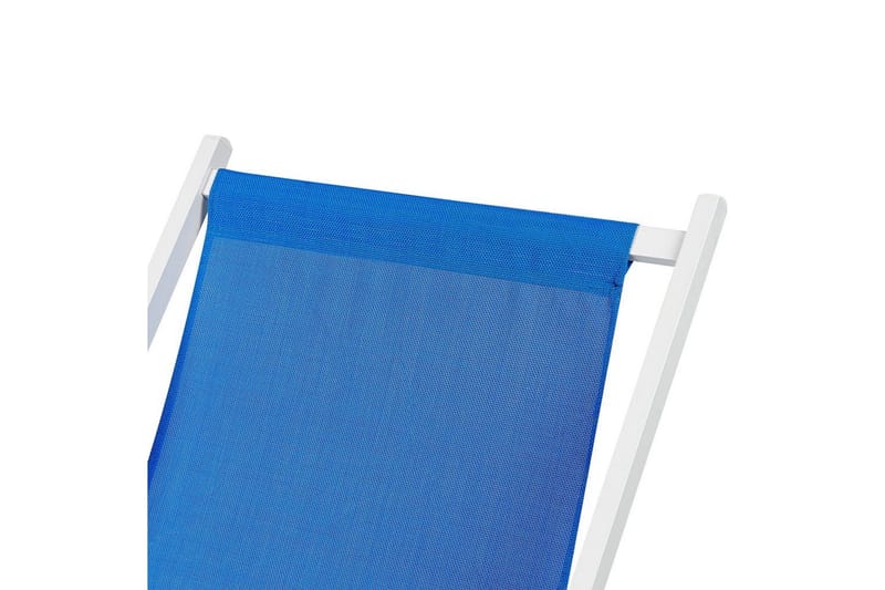 Solstol Locri Ii - Blå, Hvid - Havemøbler - Havestole - Solstole