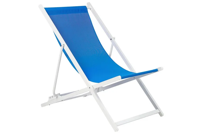 Solstol Locri Ii, Blå, Hvid