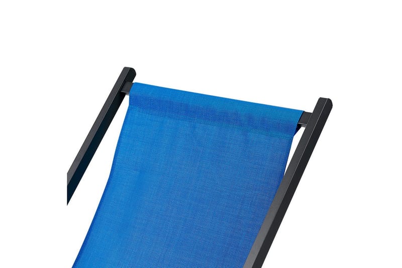 Solstol Locri Ii - Blå, Sort - Havemøbler - Havestole - Solstole