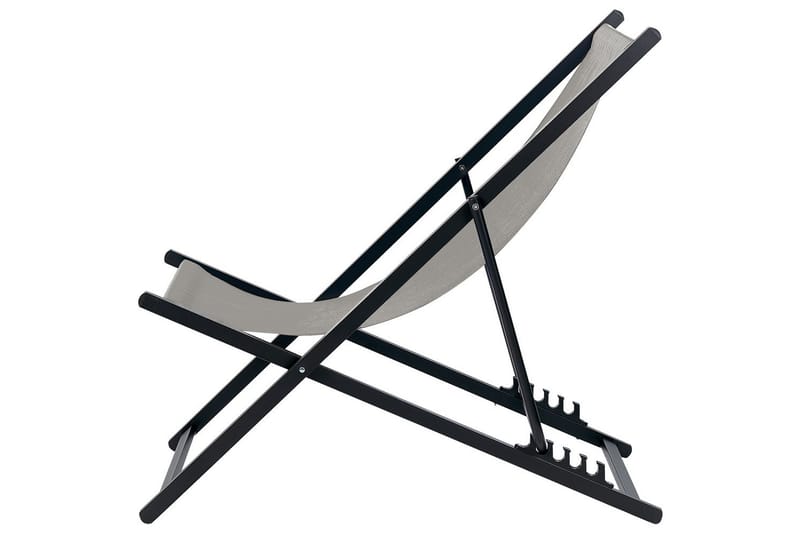 Solstol Locri Ii - Grå, sort - Havemøbler - Havestole - Solstole