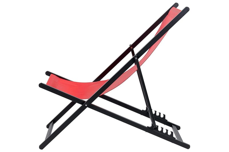 Solstol Locri Ii - Rød, Sort - Havemøbler - Havestole - Solstole