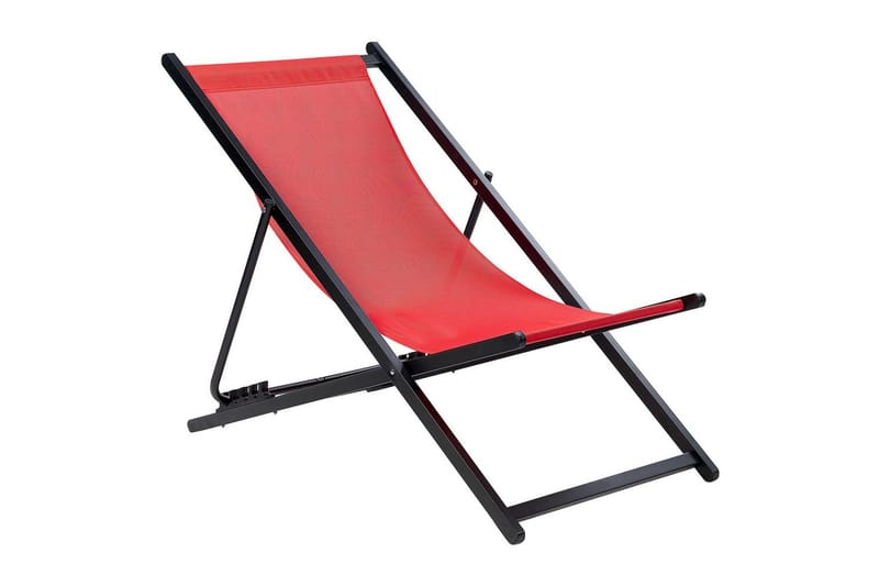 Solstol Locri Ii - Rød, Sort - Havemøbler - Havestole - Solstole
