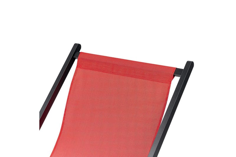 Solstol Locri Ii - Rød, Sort - Havemøbler - Havestole - Solstole