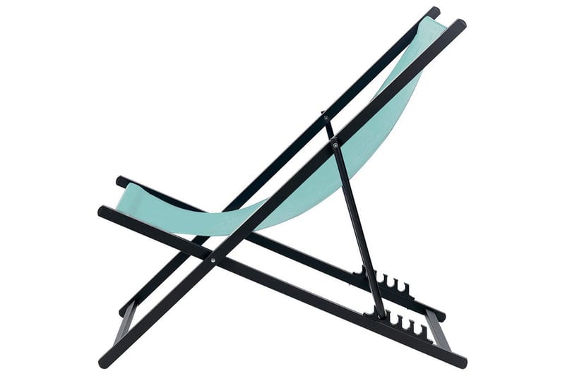 Solstol Locri Ii - Turkis, Sort - Havemøbler - Havestole - Solstole