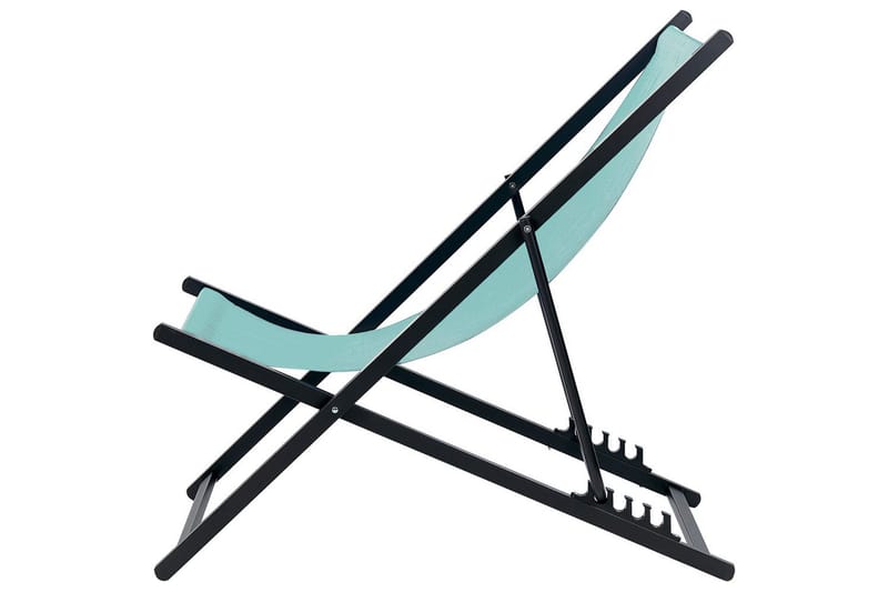 Solstol Locri Ii - Turkis, Sort - Havemøbler - Havestole - Solstole