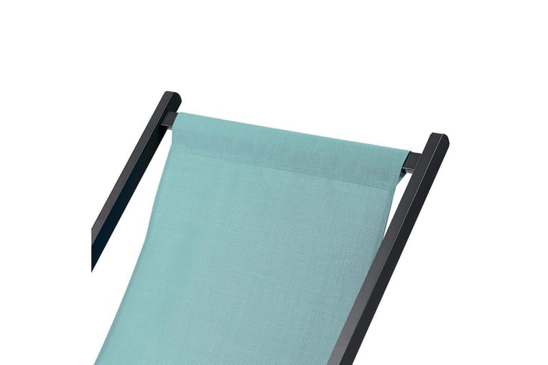 Solstol Locri Ii - Turkis, Sort - Havemøbler - Havestole - Solstole