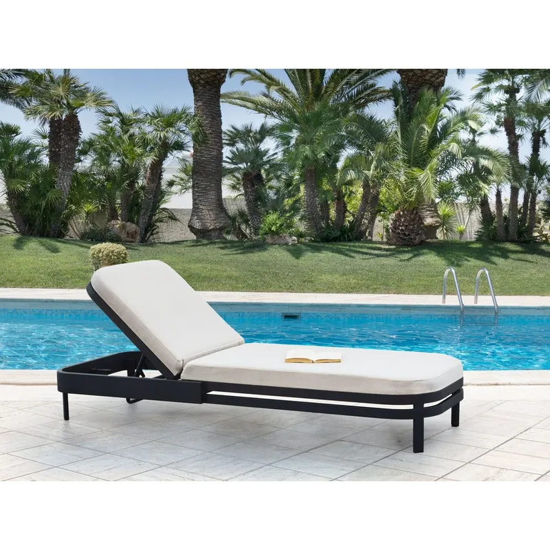 Solstol med hynde Nettuno - Havemøbler - Havestole - Solstole