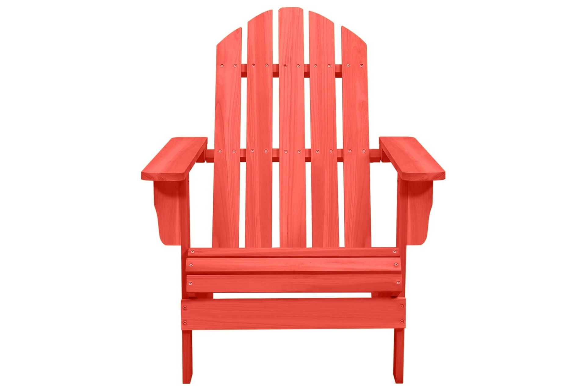 Adirondack-havestol massivt fyrretræ rød - Rød - Havemøbler - Havestole - Solstole - Dækstol