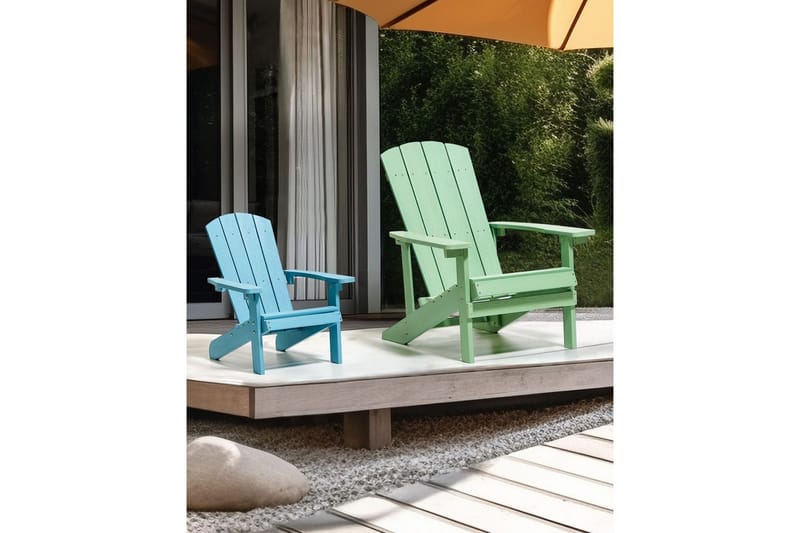 Børnestol Adirondack - Blå - Havemøbler - Havestole - Solstole - Dækstol