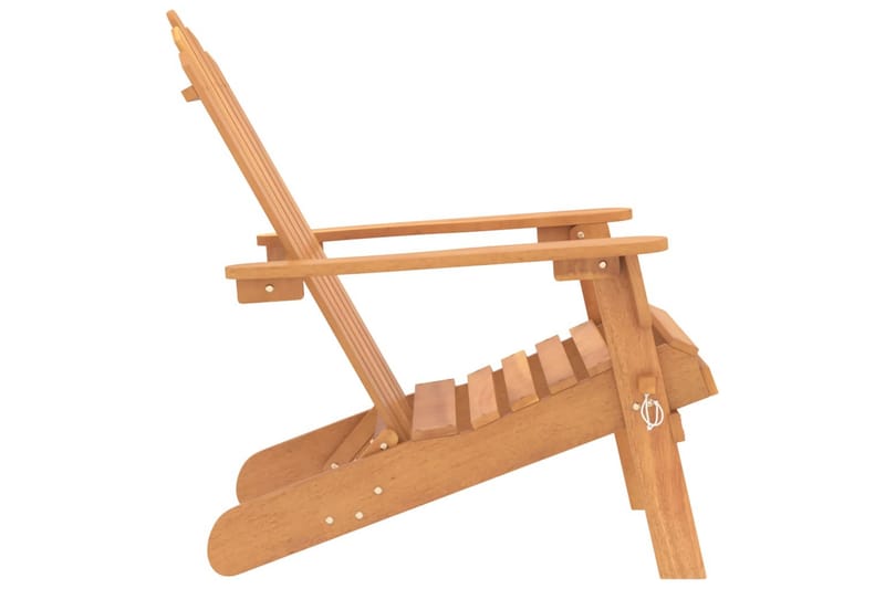 beBasic Adirondack-stole 2 stk. massivt akacietræ - Brun - Havemøbler - Havestole - Solstole - Dækstol