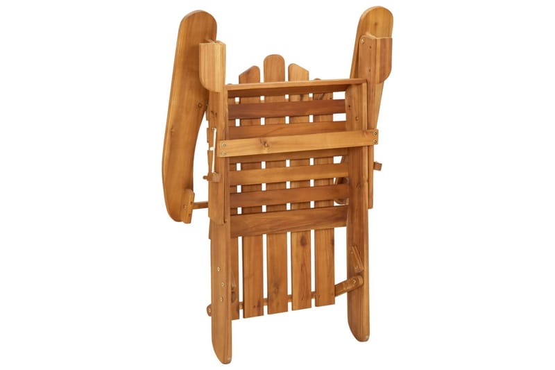 beBasic Adirondack-stole 2 stk. massivt akacietræ - Brun - Havemøbler - Havestole - Solstole - Dækstol
