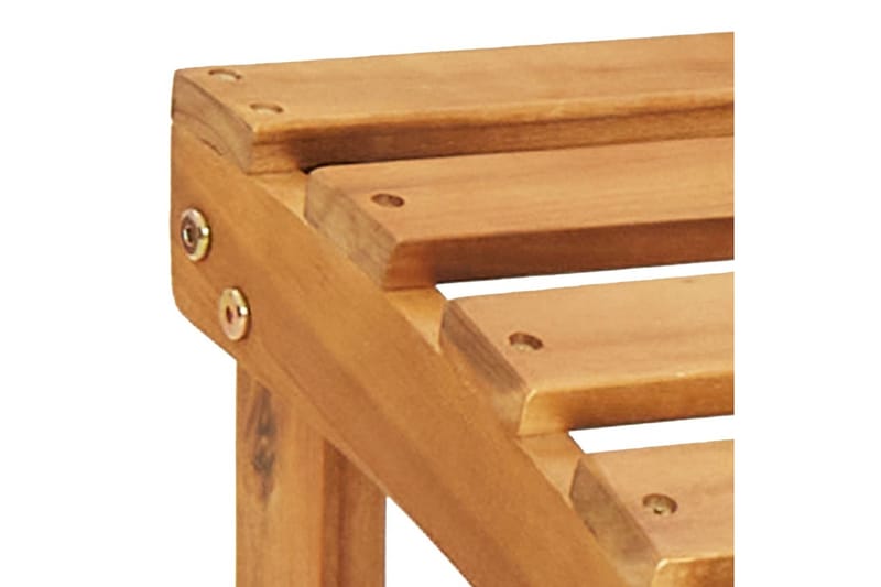 beBasic Adirondack-stole med fodstøtter 2 stk. massivt akacietræ - Brun - Havemøbler - Havestole - Solstole - Dækstol