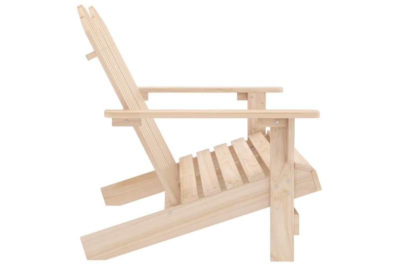 2-personers Adirondack-havestol massivt grantræ - Havemøbler - Havestole - Solstole - Dækstol