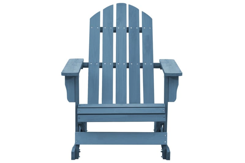 Adirondack-gyngestol massivt grantræ blå - Blå - Havemøbler - Havestole - Solstole - Dækstol
