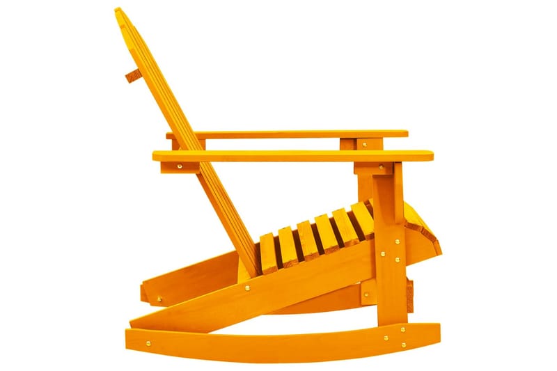 Adirondack-gyngestol massivt grantræ orange - Orange - Havemøbler - Havestole - Solstole - Dækstol
