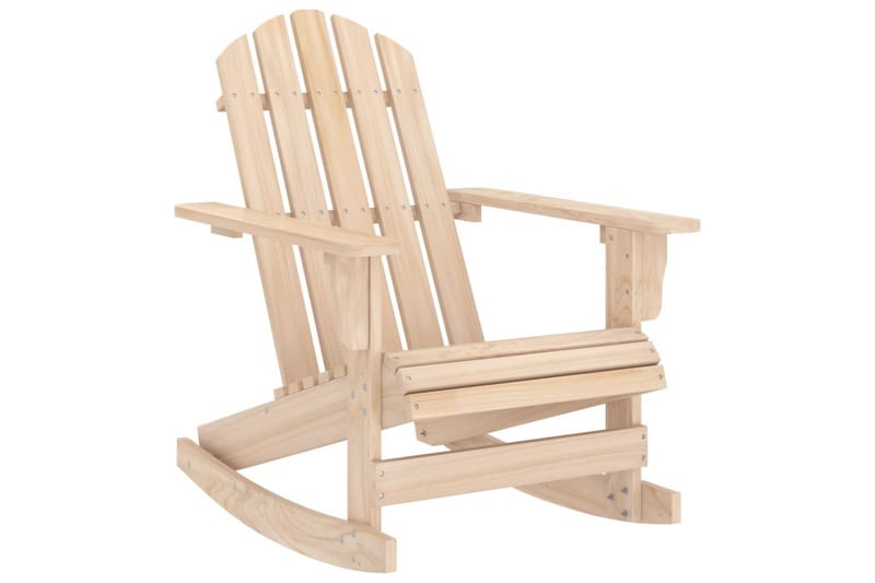 Adirondack-gyngestol massivt grantræ - Havemøbler - Havestole - Solstole - Dækstol