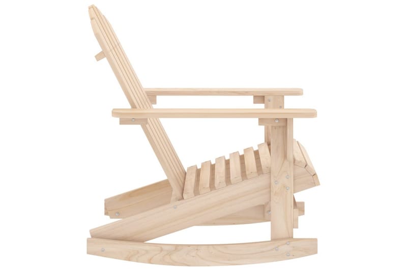 Adirondack-gyngestol massivt grantræ - Havemøbler - Havestole - Solstole - Dækstol