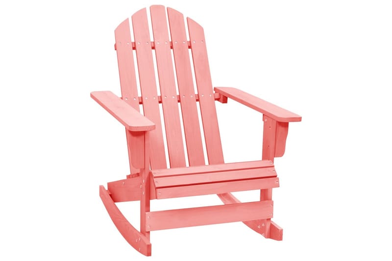 Adirondack-gyngestol massivt grantræ pink - Lyserød - Havemøbler - Havestole - Solstole - Dækstol