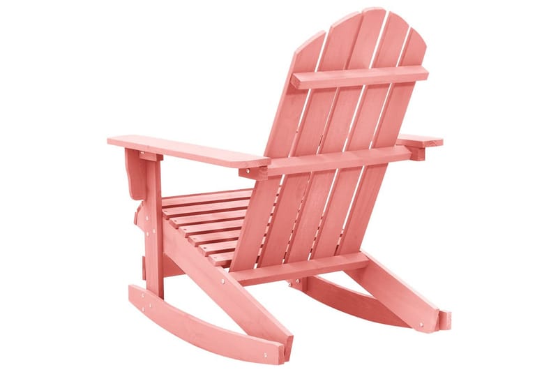 Adirondack-gyngestol massivt grantræ pink - Lyserød - Havemøbler - Havestole - Solstole - Dækstol