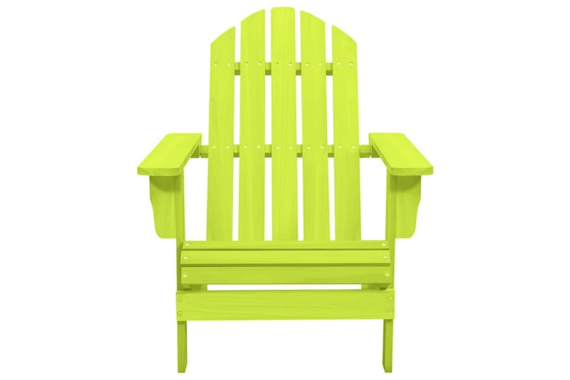 Adirondack-havestol massivt fyrretræ grøn - Grøn - Havemøbler - Havestole - Solstole - Dækstol