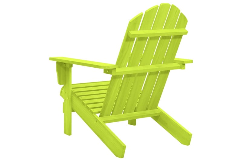 Adirondack-havestol massivt fyrretræ grøn - Grøn - Havemøbler - Havestole - Solstole - Dækstol
