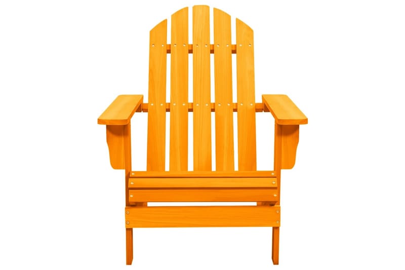 Adirondack-havestol massivt fyrretræ orange - Orange - Havemøbler - Havestole - Solstole - Dækstol
