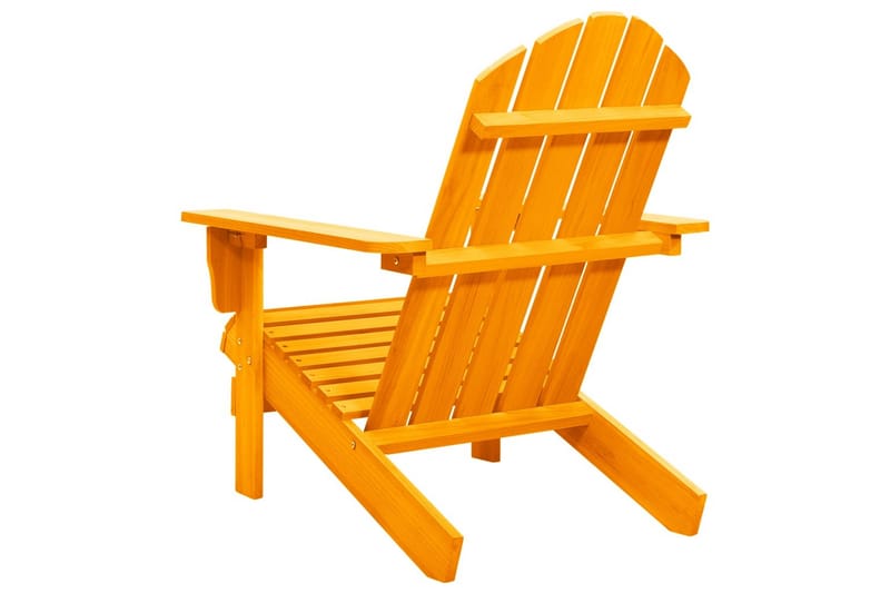 Adirondack-havestol massivt fyrretræ orange - Orange - Dækstol