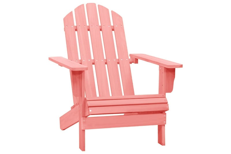 Adirondack-havestol massivt fyrretræ pink - Lyserød - Havemøbler - Havestole - Solstole - Dækstol