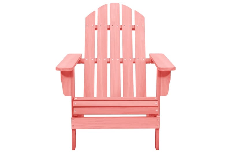 Adirondack-havestol massivt fyrretræ pink - Lyserød - Havemøbler - Havestole - Solstole - Dækstol