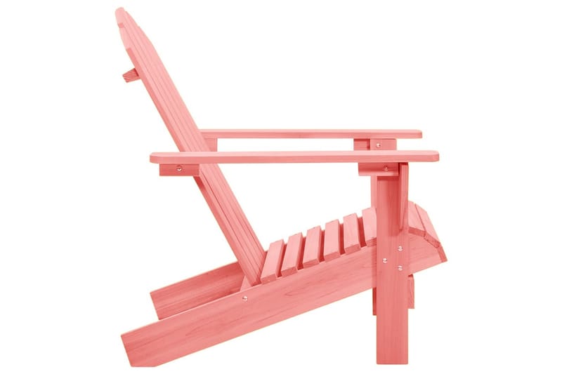 Adirondack-havestol massivt fyrretræ pink - Lyserød - Havemøbler - Havestole - Solstole - Dækstol