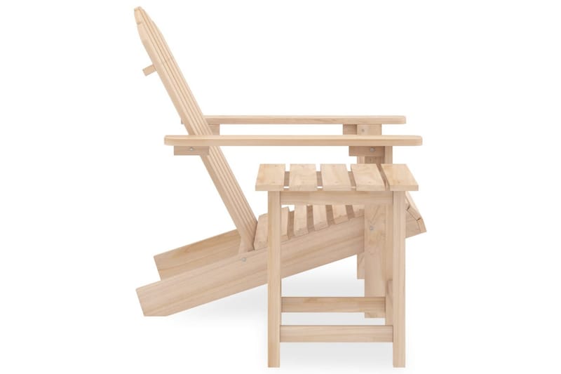 Adirondack-havestol med bord massivt grantræ - Havemøbler - Havestole - Solstole - Dækstol
